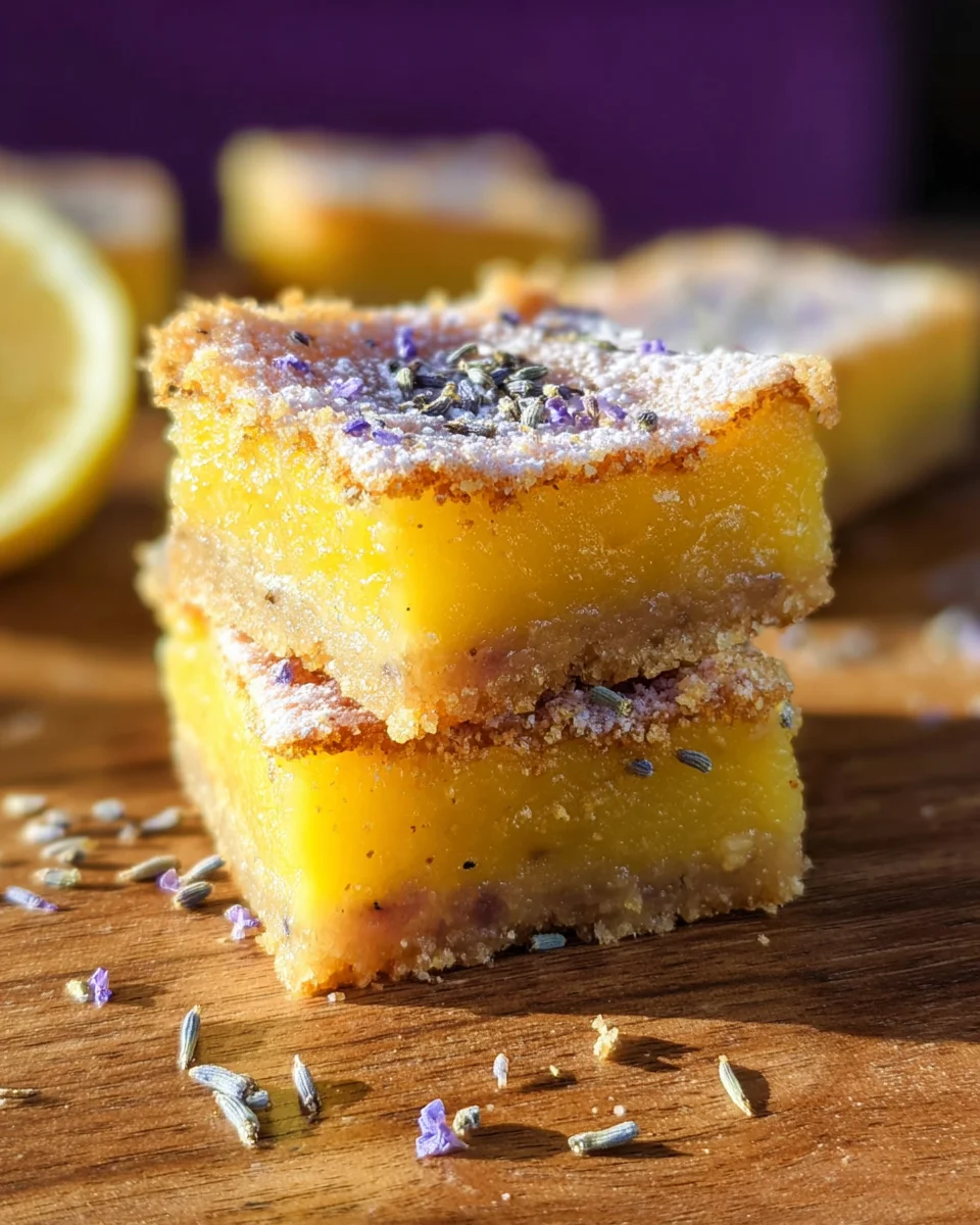 Lavender Lemon Bars