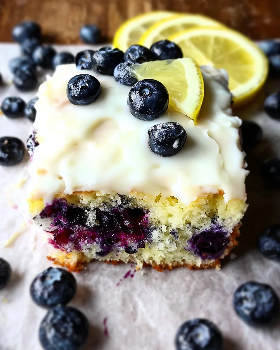 Lemon Blueberry Sheet Cake