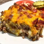 Low-Carb Bacon Cheeseburger Casserole