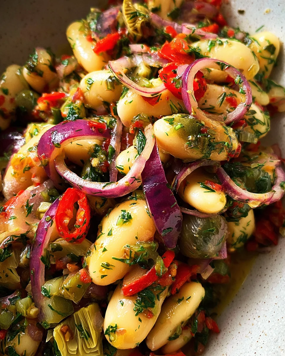 Marinated Butter Beans