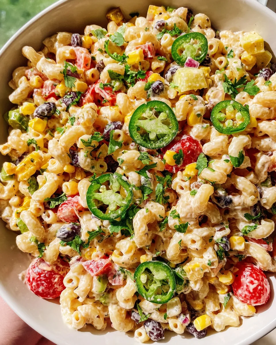 Mexican Macaroni Salad Recipe