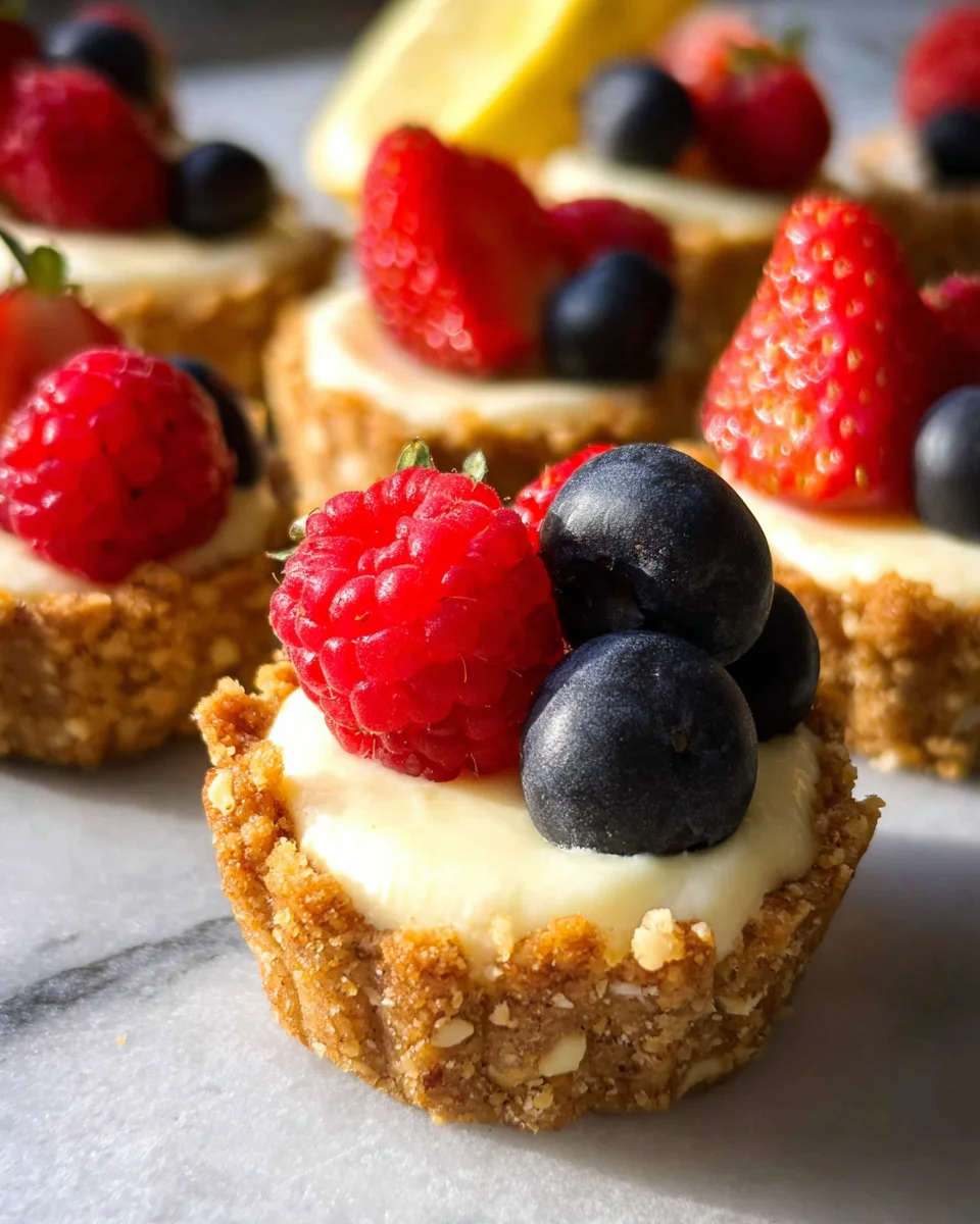 Mini Lemon Cheesecake Tarts