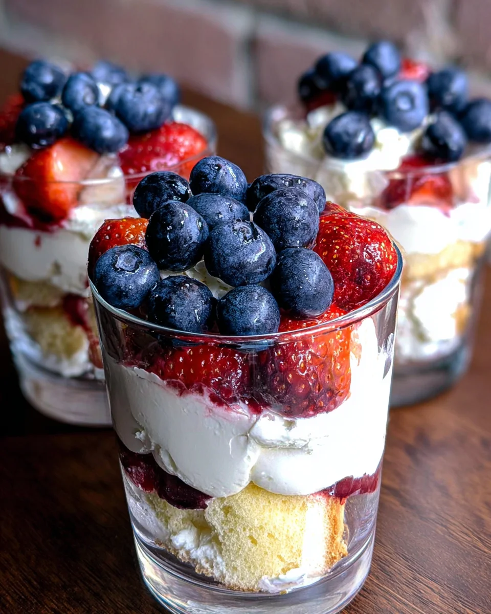 Mixed Berry Mini Trifles