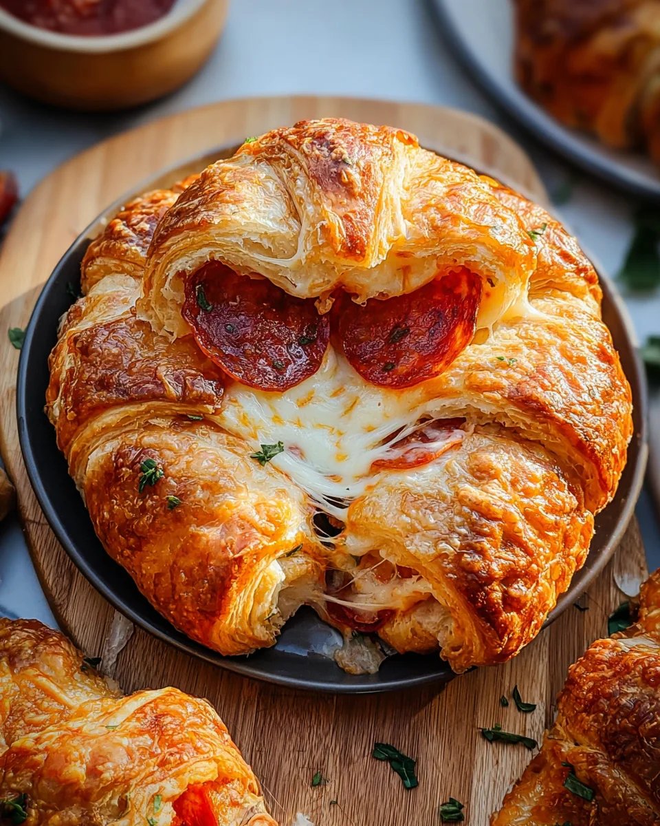 Mozzarella Pepperoni Croissant Rolls