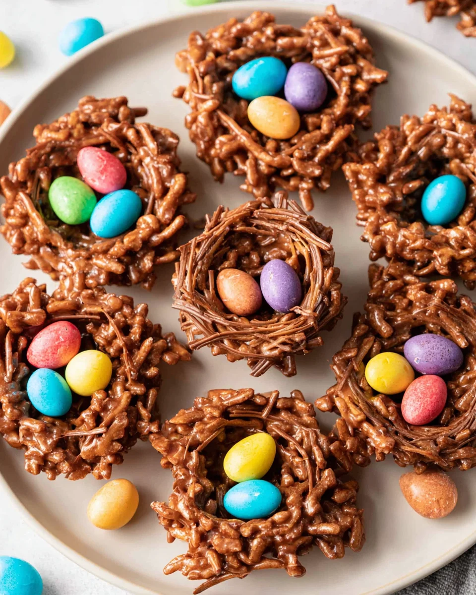 No-Bake Chocolate Bird Nests