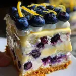 No-Bake Lemon dazzling Blueberry cream Cake