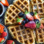 Oatmeal Cottage Cheese Waffles