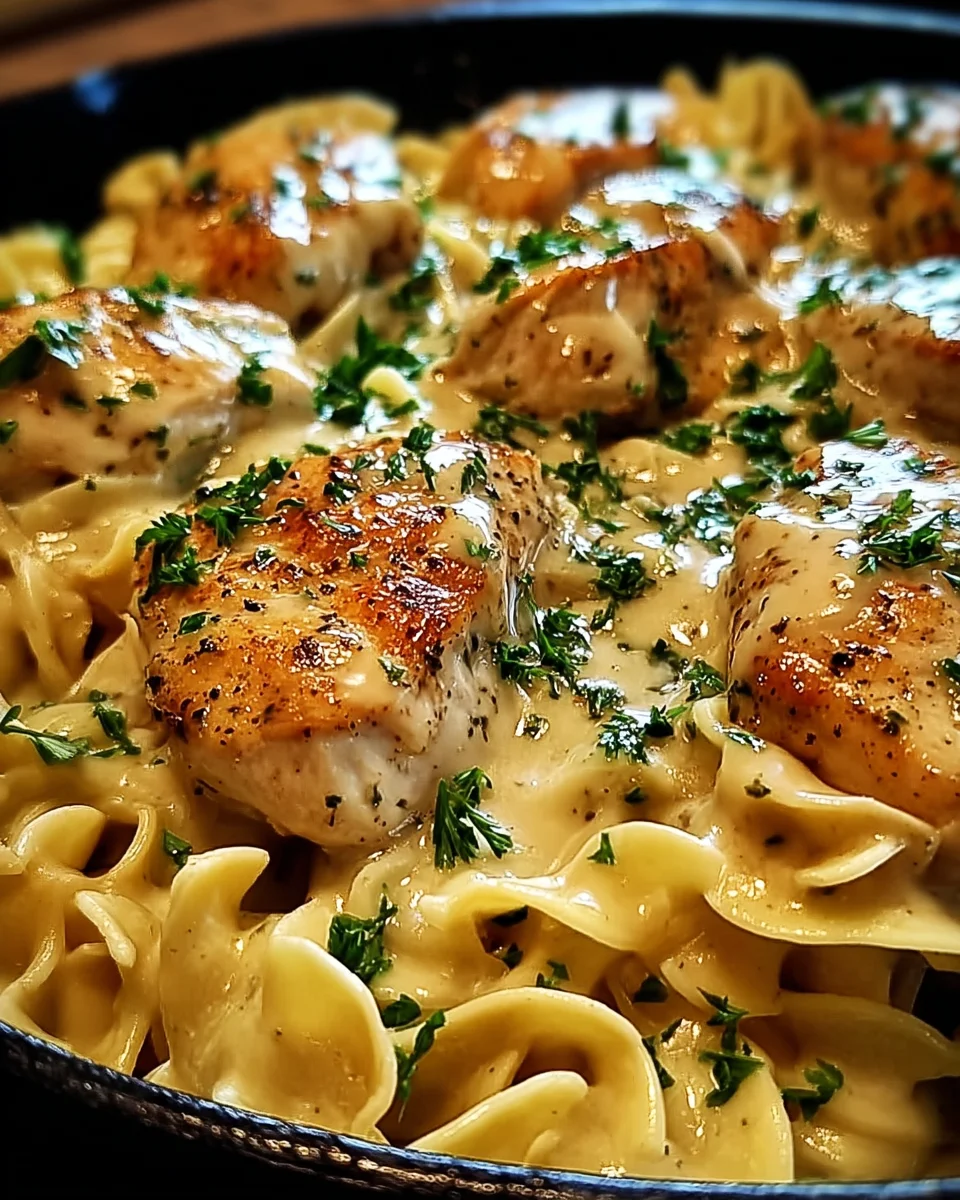 One Pan Chicken Noodles