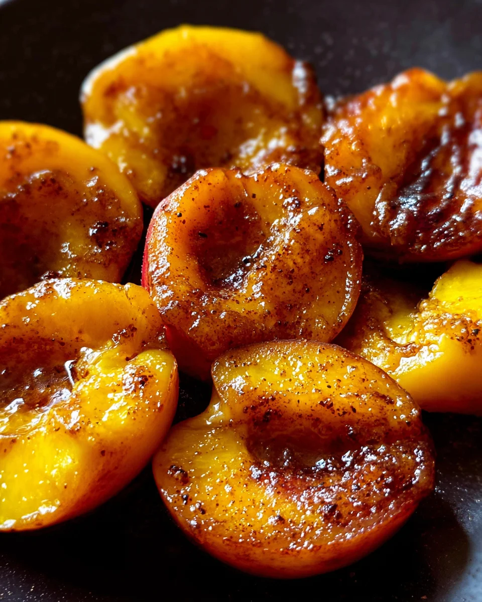 Pan Fried Peaches