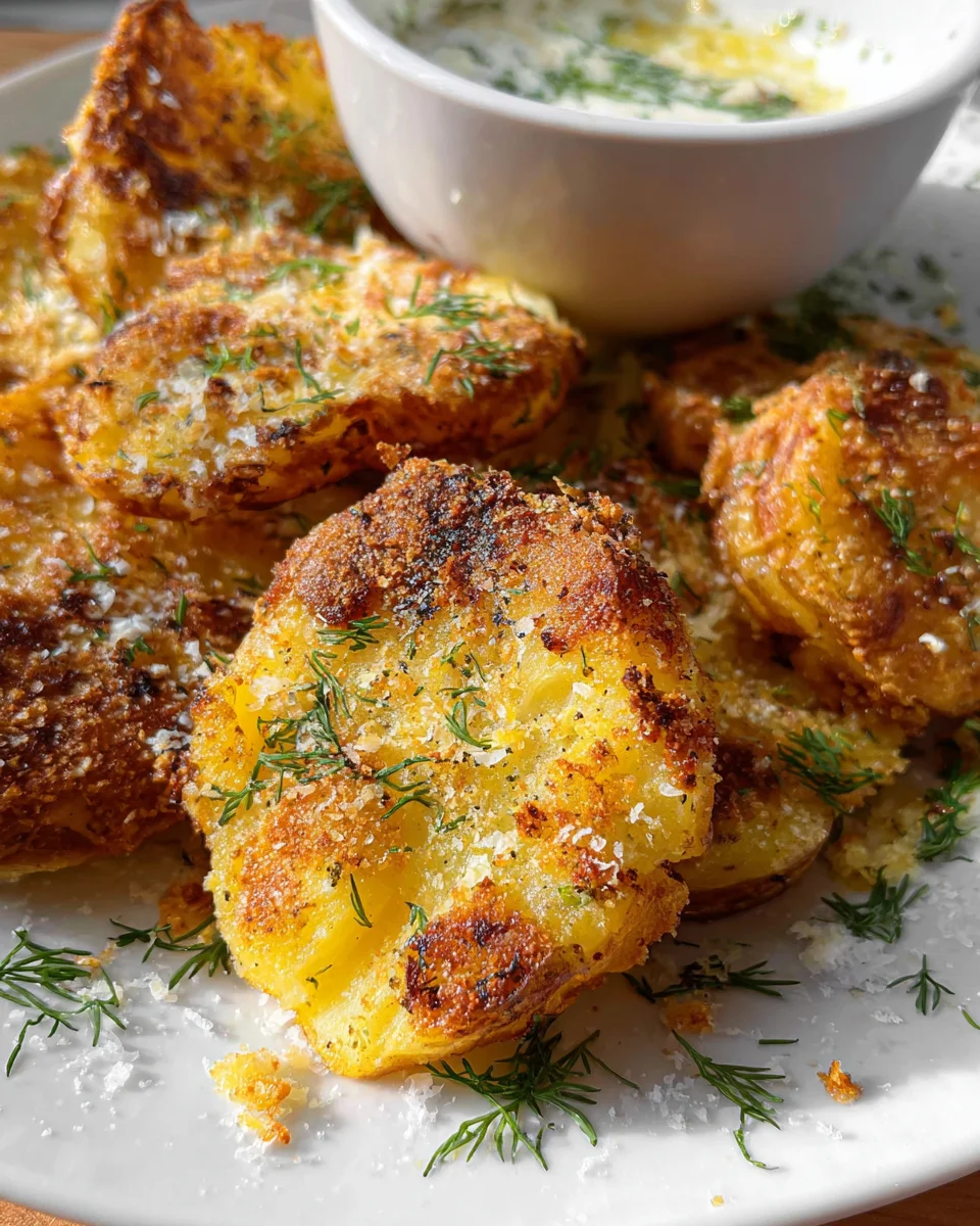 Parmesan Smashed Potatoes