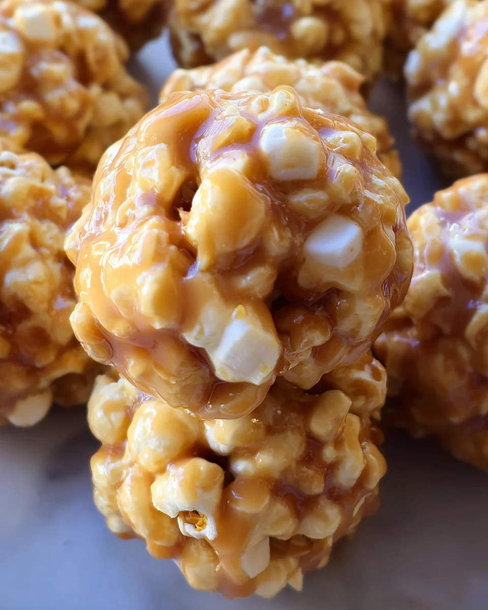 Peanut Butter Popcorn Balls