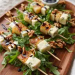 Pear & Brie Cheese Salad Skewers