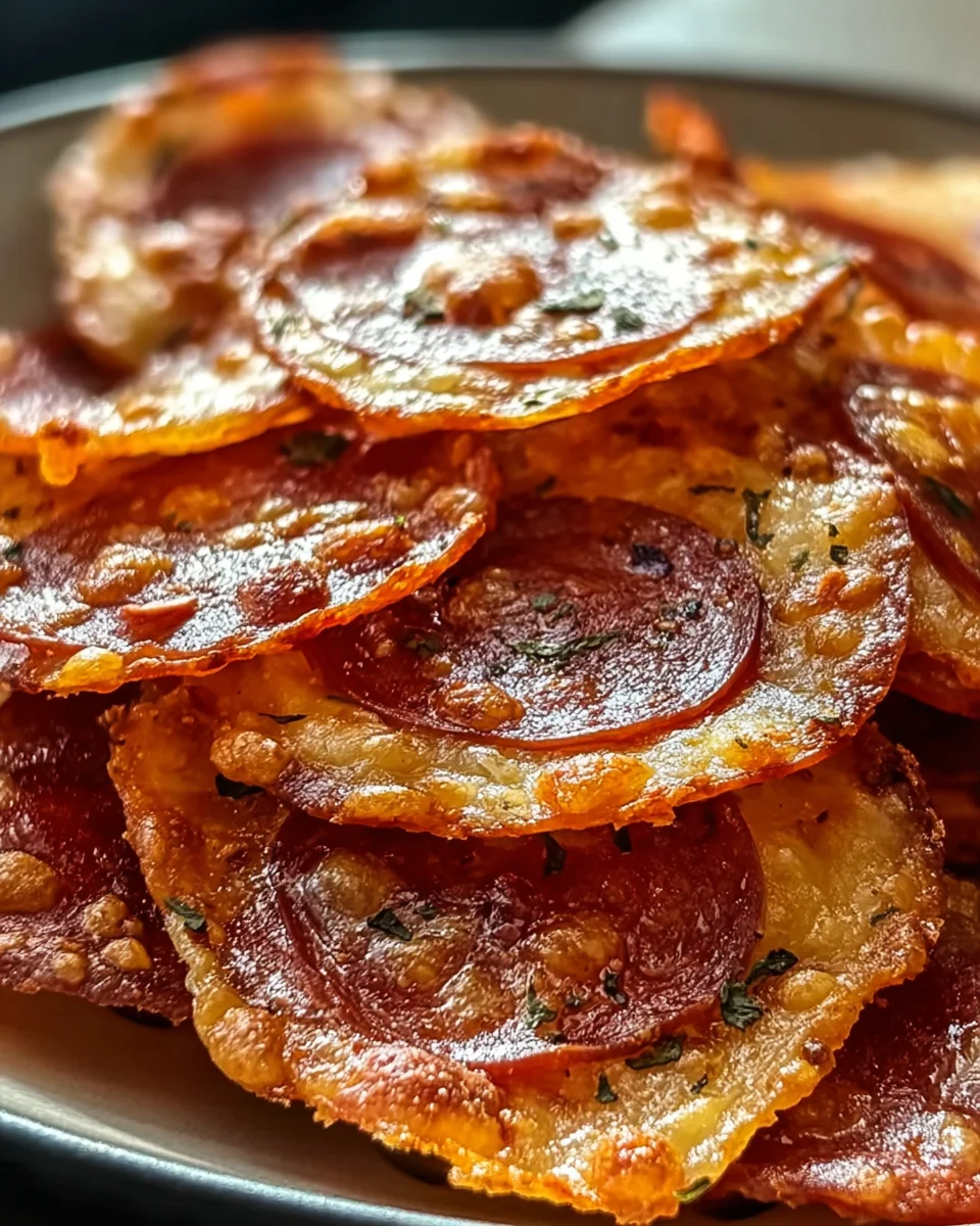 Pepperoni Cheese Crisps