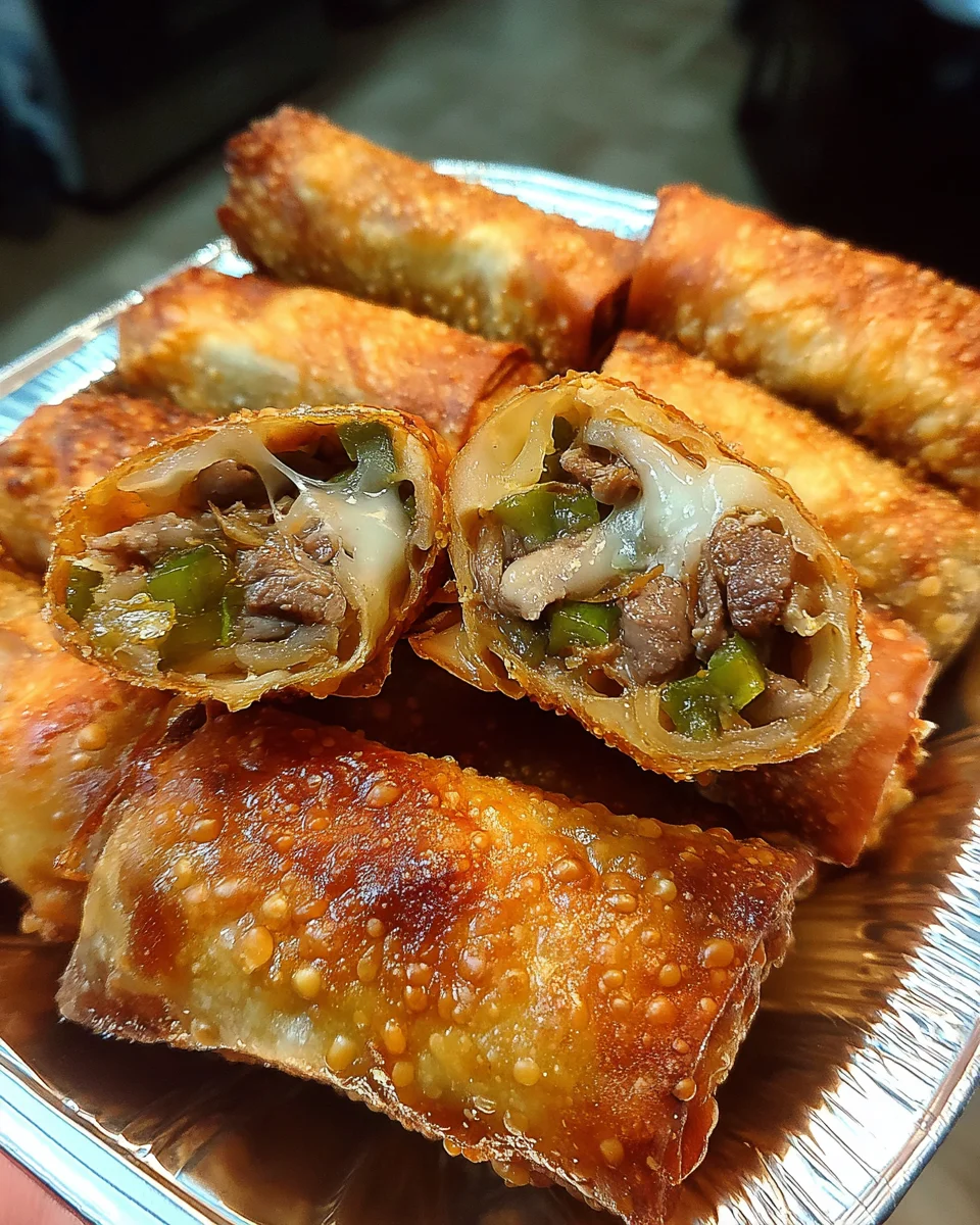 Philly Cheesesteak Egg Roll