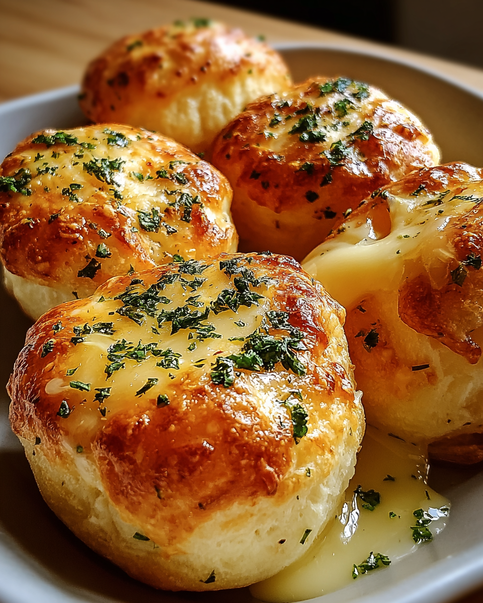 Pillsbury Biscuit Garlic Butter Cheese Bombs