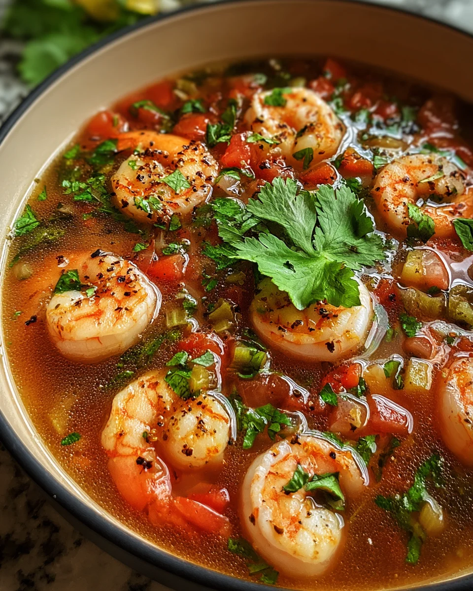 Quick and Spicy Shrimp Soup