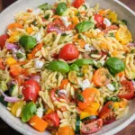 Rainbow Orzo Salad