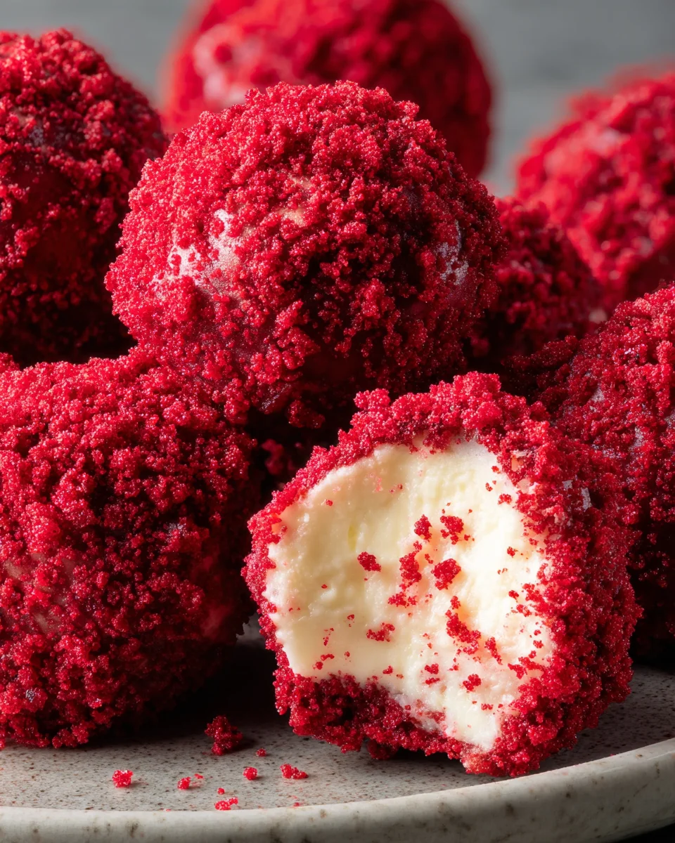 Red Velvet Cheesecake Bites