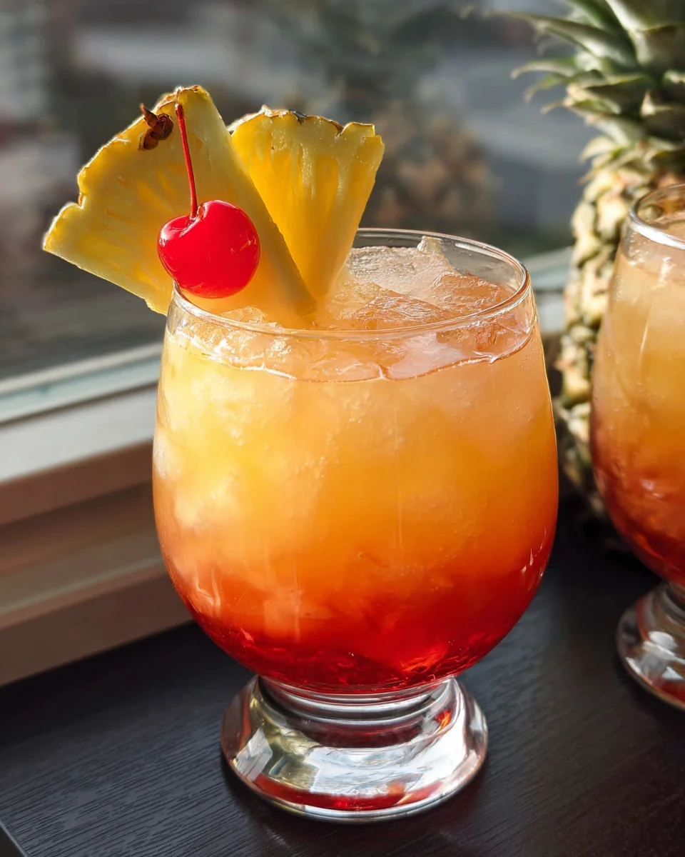 Rum-Less Rum Punch Mocktail