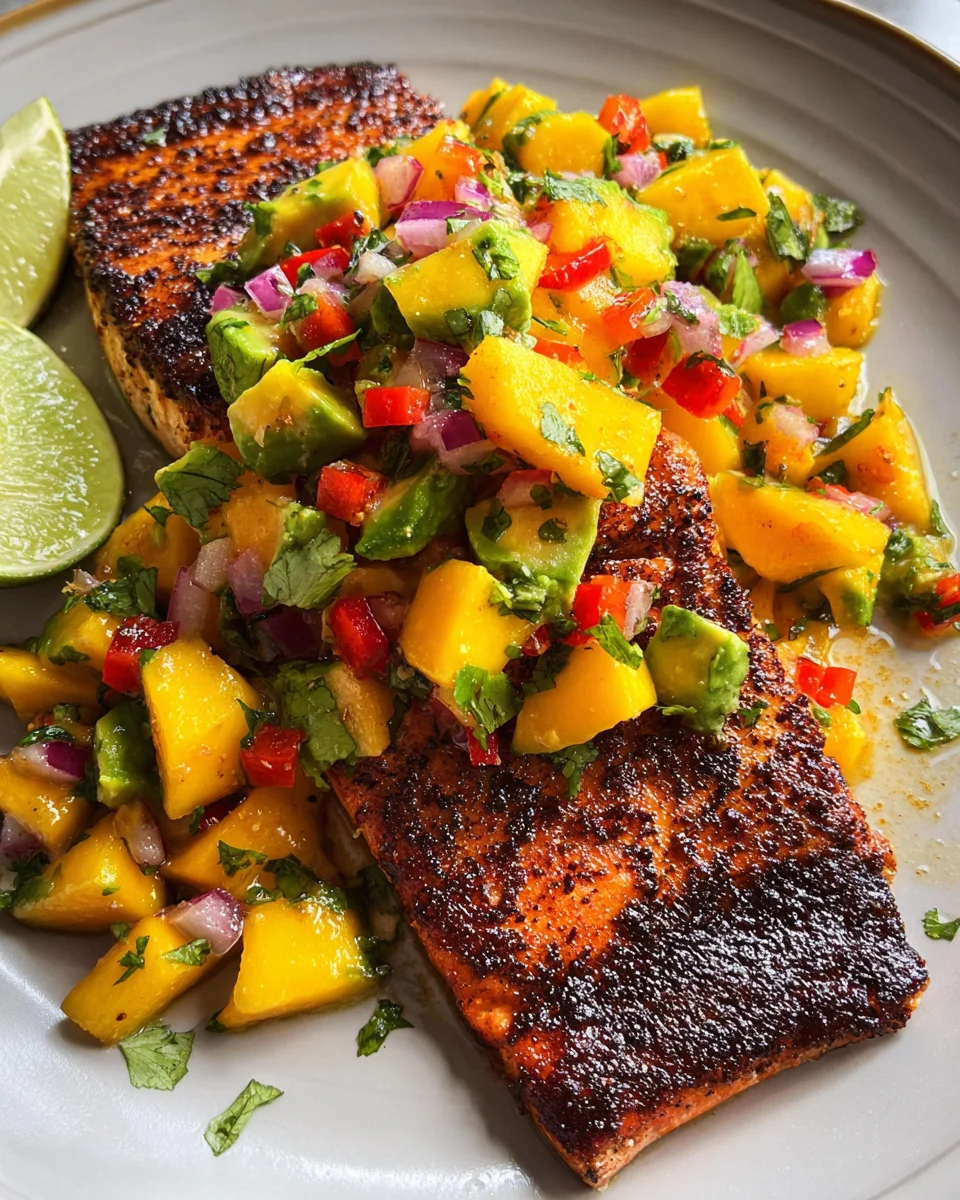 Salmon with Mango Salsa