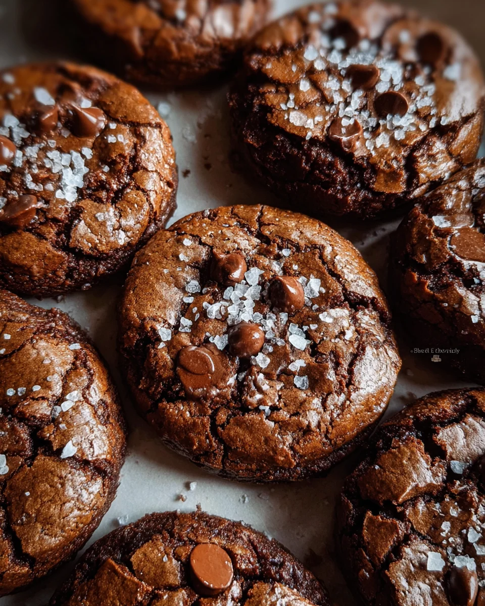 Salted Brownie Cookies
