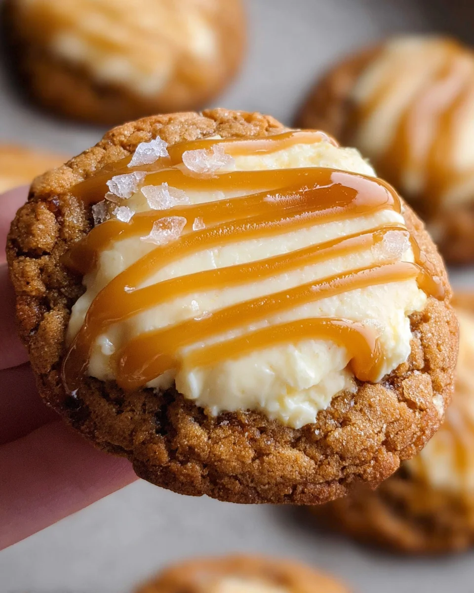 Salted Caramel Cheesecake Cookies Recipe