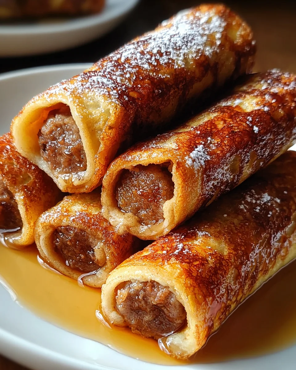 Sausage French Toast Roll-Ups Recipe