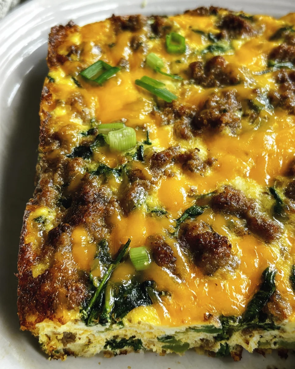 Sausage & Egg Keto Breakfast Casserole