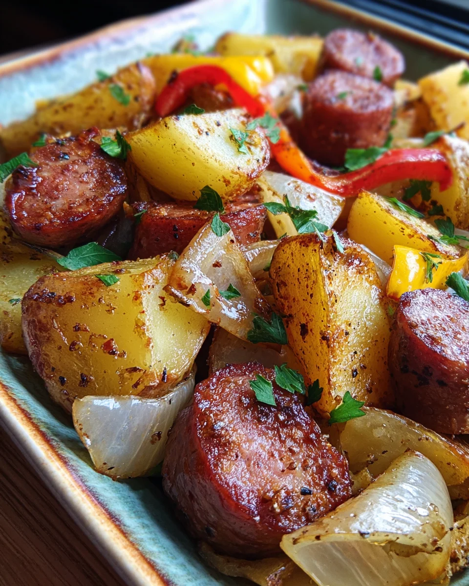 Smoked Sausage and Potato Bake