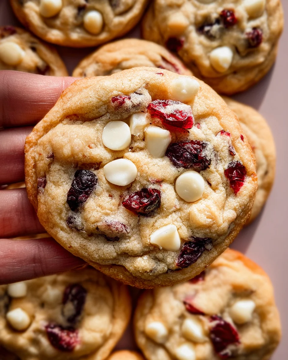 Soft-Baked White Chocolate Cranberry Cookies