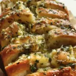 Sourdough Discard Garlic Pull Apart Bread