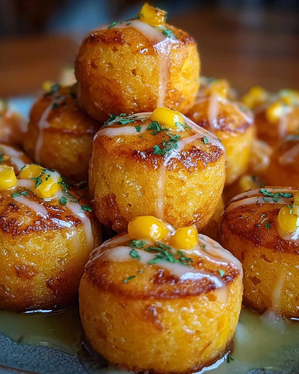 Southern-Style Honey Butter Cornbread Poppers