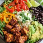 Spicy Baked Tofu Burrito Bowl