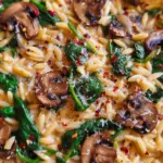 Spinach Mushroom Orzo