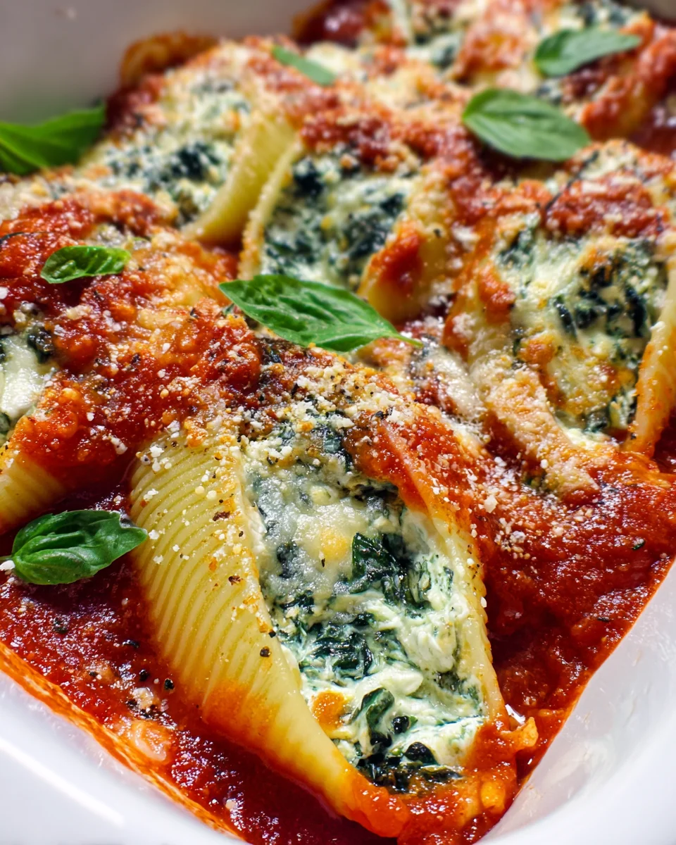Spinach and Ricotta Stuffed Shells Recipe