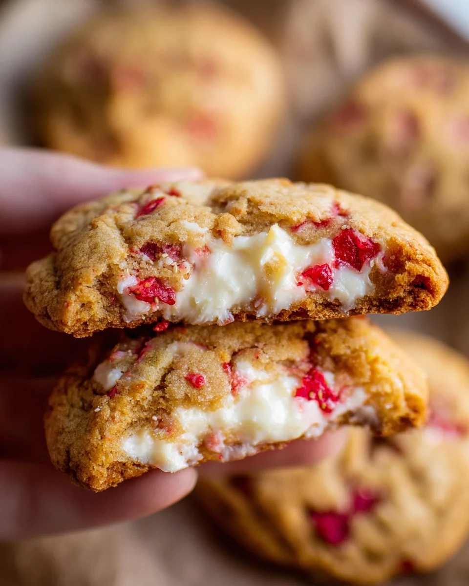 Strawberry Cheesecake Cookies