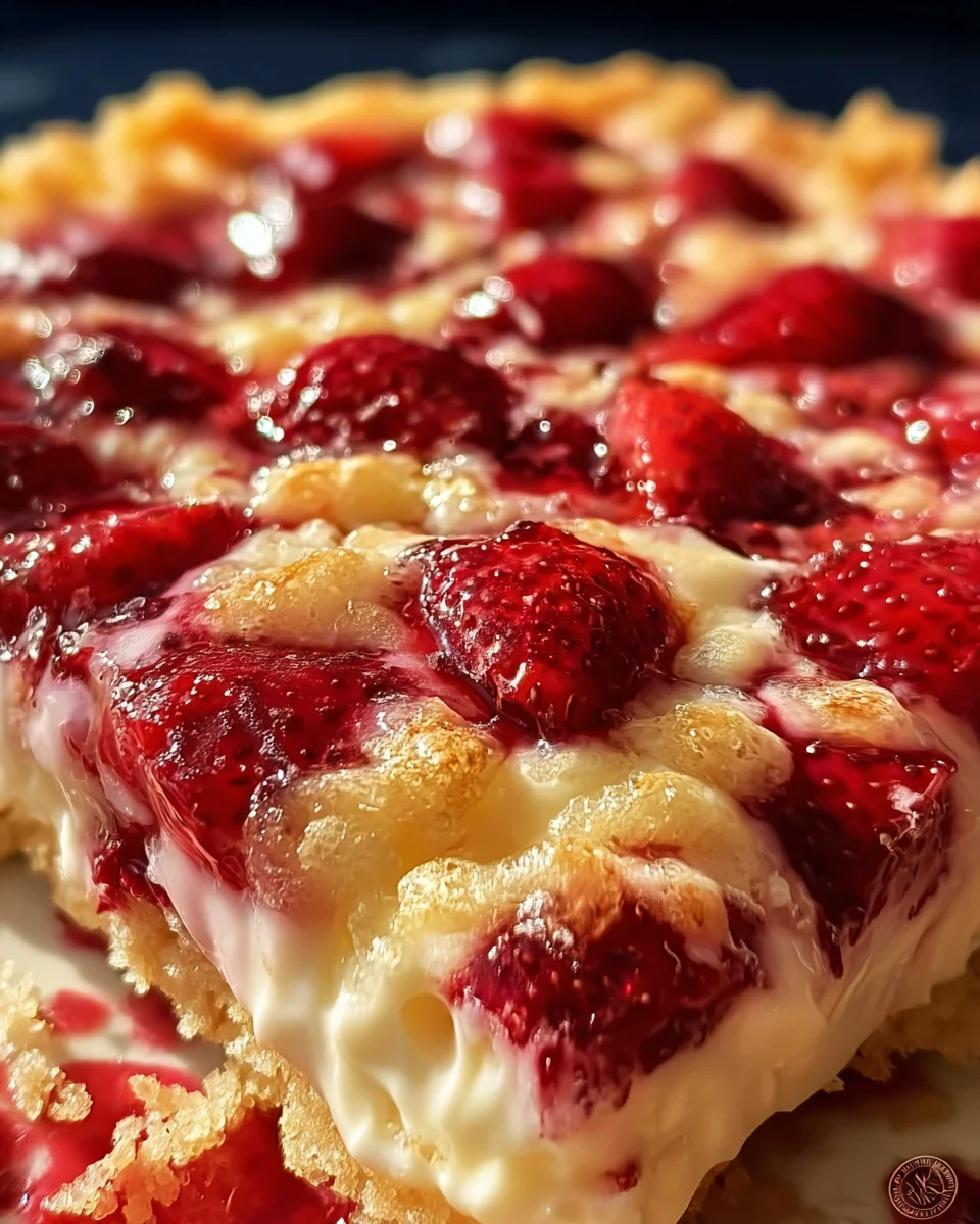 Strawberry Cheesecake Dump Cake