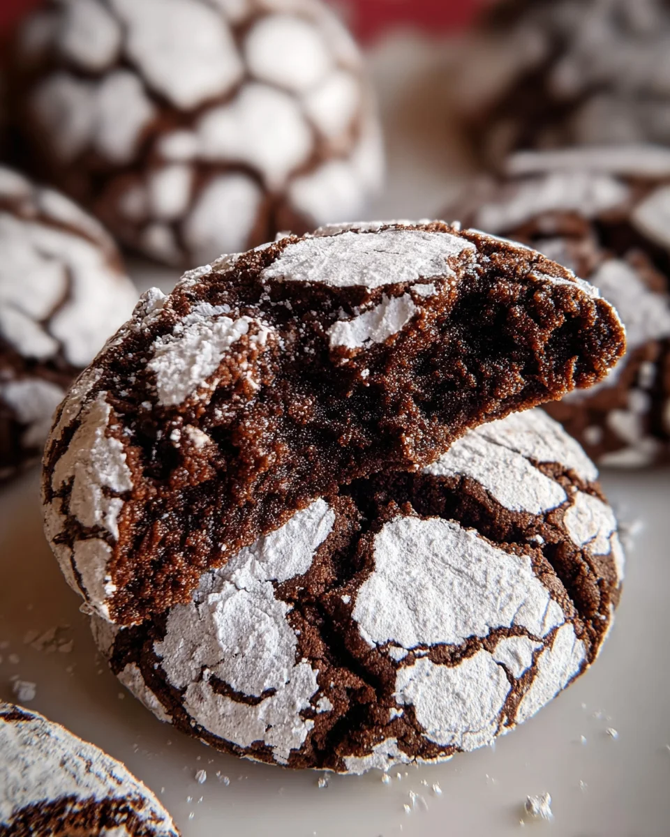 The BEST Chocolate Crinkle Cookies Recipe