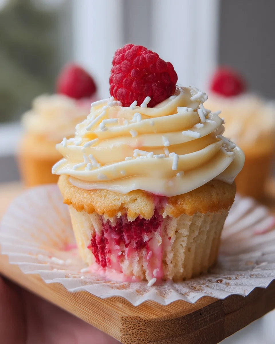 The Best White Chocolate Raspberry Cupcakes