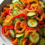 Viral Cucumber Pepper Salad