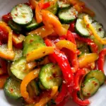 Viral TikTok Cucumber & Bell Pepper Salad
