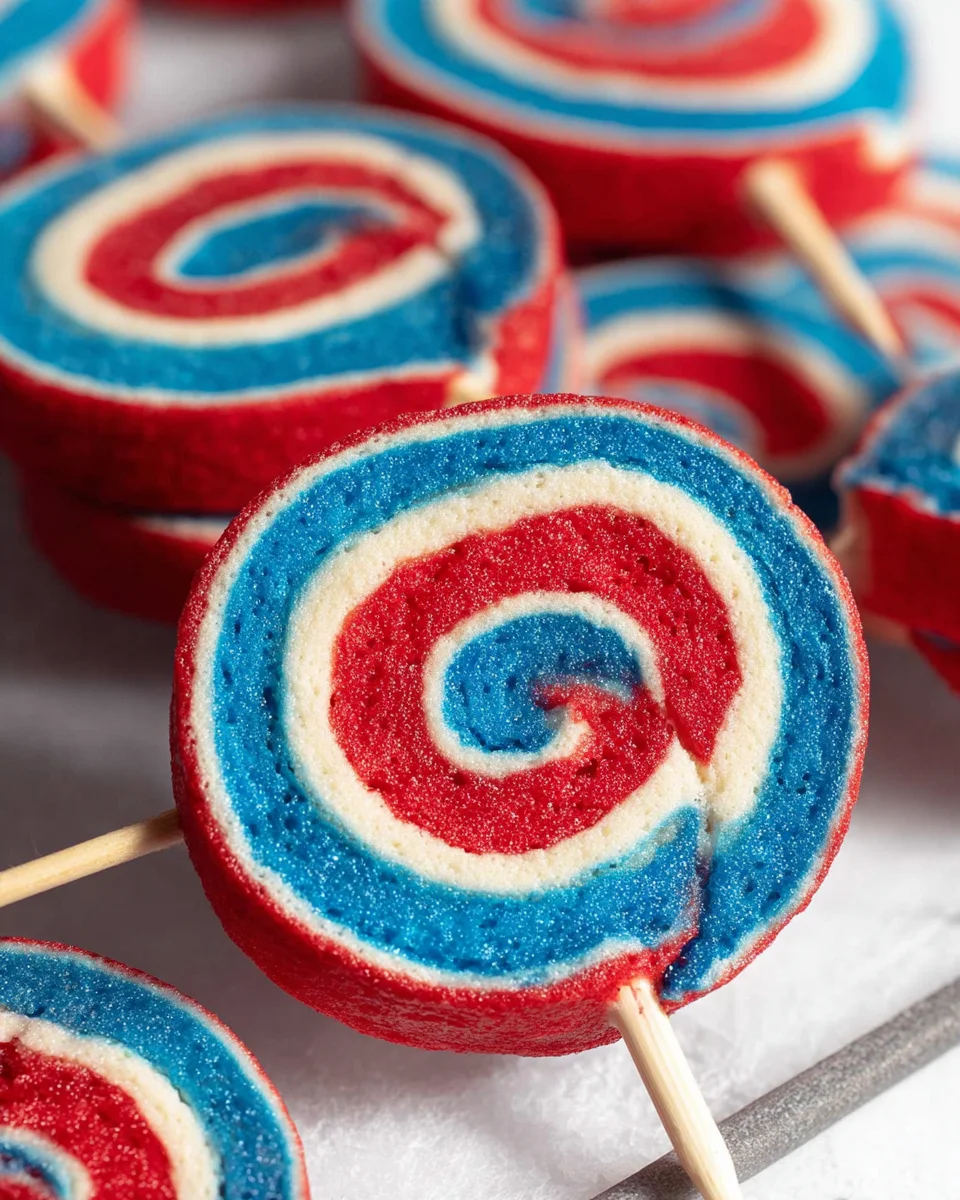 4th of July Marshmallow Pinwheels