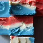 4th of July Tie Dyed Fudge