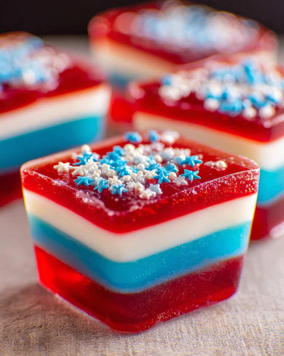 American Flag Jello Shots