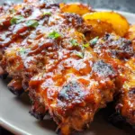 Baby Back Ribs with Balsamic-Peach BBQ Sauce