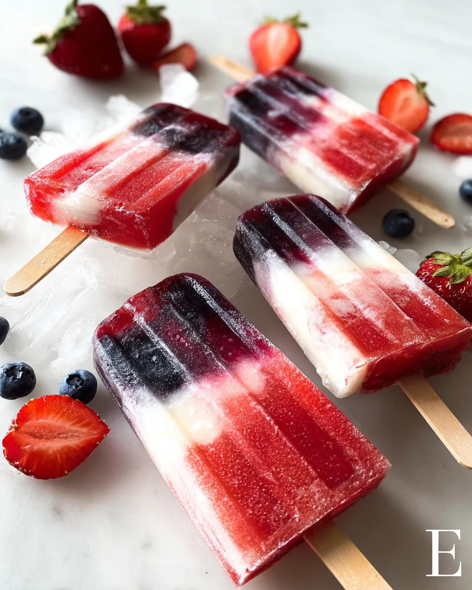 Berry-Coconut Rocket Pops