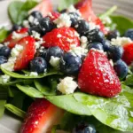 Berry, Feta and Spinach Salad