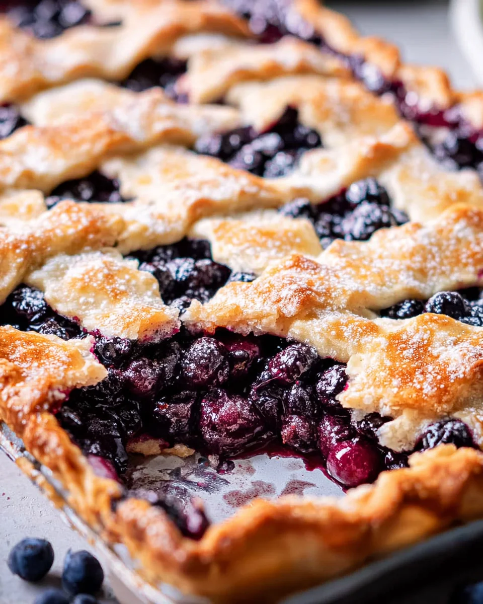 Blueberry Slab Pie