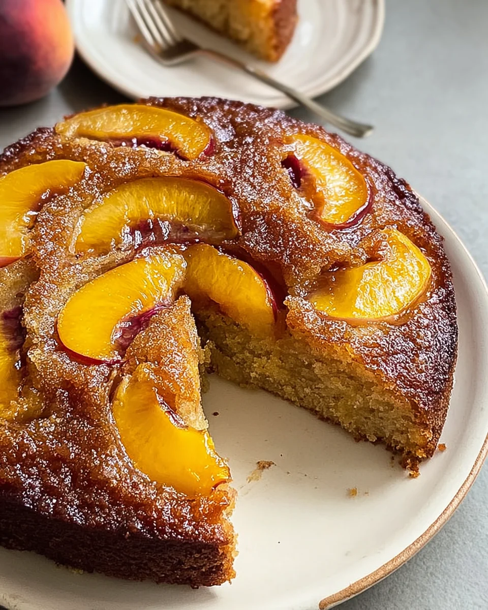 Brown Sugar Peach Cake