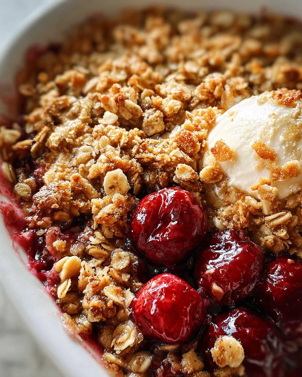Cherry Crisp Recipe